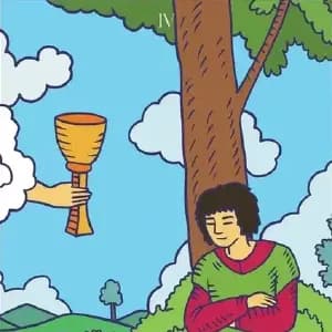 Карта Таро Четвірка Кубків: значення та опис